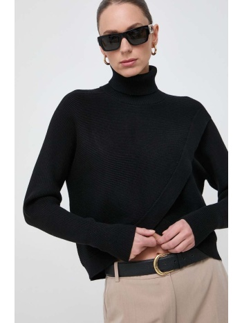 πουλόβερ morgan χρώμα μαύρο 50% βισκόζη, 28% πολυεστέρας