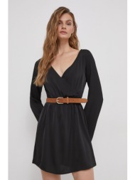 φόρεμα xt studio χρώμα: μαύρο 100% πολυεστέρας