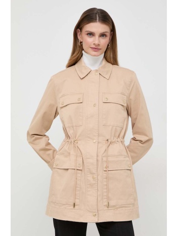 μπουφάν michael michael kors χρώμα μπεζ κύριο υλικό 98%