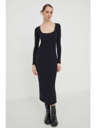 φόρεμα hollister co. χρώμα: μαύρο υλικό 1: 91% πολυεστέρας, 9% σπαντέξ
υλικό 2: 92% πολυεστέρας, 8% 