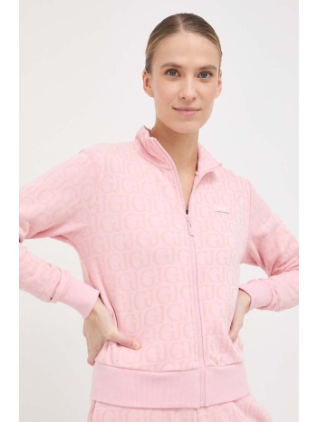 μπλούζα guess χρώμα ροζ κύριο υλικό 85% βαμβάκι, 15%