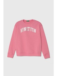 παιδική βαμβακερή μπλούζα united colors of benetton χρώμα: ροζ κύριο υλικό: 100% βαμβάκι
πλέξη λαστι