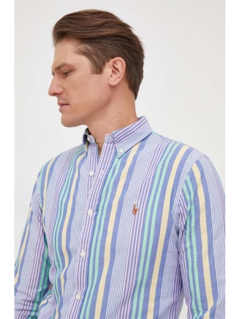 βαμβακερό πουκάμισο polo ralph lauren ανδρικό 100% βαμβάκι