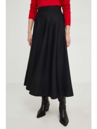 φούστα answear lab χρώμα: μαύρο 65% πολυεστέρας, 35% ρεγιόν