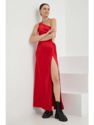 φόρεμα answear lab χρώμα: κόκκινο 100% πολυεστέρας