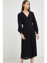 φόρεμα answear lab χρώμα: μαύρο 100% βισκόζη