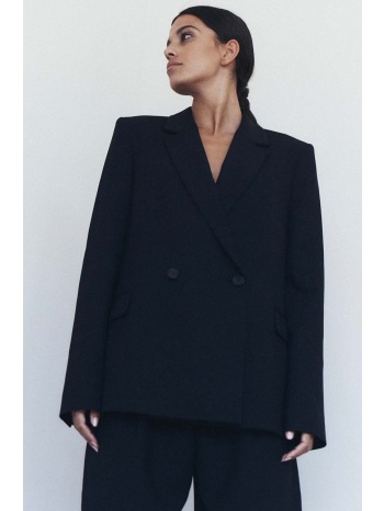 σακάκι muuv. χρώμα μαύρο κύριο υλικό 50% ανακυκλωμένος