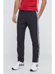 παντελόνι προπόνησης adidas performance trackstand χρώμα: μαύρο 100% ανακυκλωμένος πολυεστέρας