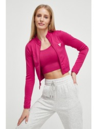 μπλούζα guess χρώμα: ροζ 94% πολυαμίδη, 6% σπαντέξ
