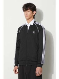 μπλούζα adidas originals χρώμα: μαύρο 70% ανακυκλωμένος πολυεστέρας, 30% βαμβάκι