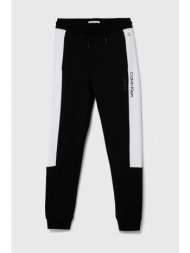 παιδικό βαμβακερό παντελόνι calvin klein jeans χρώμα: μαύρο κύριο υλικό: 100% βαμβάκι
πλέξη λαστιχο: