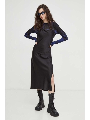 φόρεμα g-star raw χρώμα μαύρο 100% ανακυκλωμένος