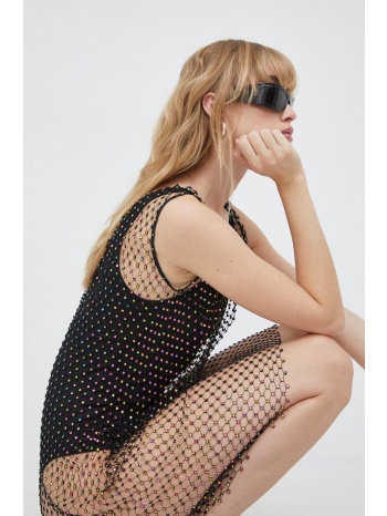 φόρεμα herskind χρώμα μαύρο 100% πολυεστέρας