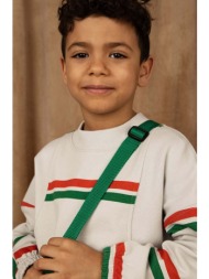 παιδική βαμβακερή μπλούζα mini rodini χρώμα: γκρι 100% οργανικό βαμβάκι
