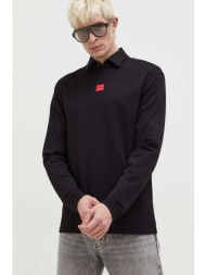 βαμβακερή μπλούζα με μακριά μανίκια hugo χρώμα: μαύρο κύριο υλικό: 100% βαμβάκι
φινίρισμα: 97% βαμβά