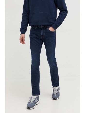 τζιν παντελονι tommy jeans χρώμα ναυτικό μπλε 98% βαμβάκι