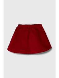 παιδική φούστα united colors of benetton χρώμα: κόκκινο κύριο υλικό: 84% βαμβάκι, 10% πολυεστέρας, 5