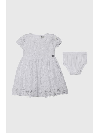 φόρεμα μωρού guess χρώμα άσπρο κύριο υλικό 40% βαμβάκι
