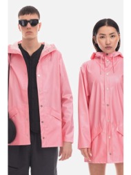 μπουφάν rains essential jacket χρώμα: ροζ 100% πολυεστέρας με επίστρωση πολυουρεθάνης