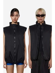 αμάνικο μπουφάν rains fuse vest χρώμα: μαύρο 100% νάιλον