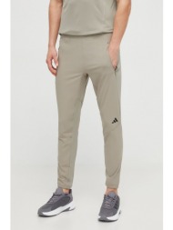 παντελόνι προπόνησης adidas performance d4t χρώμα: πράσινο 87% ανακυκλωμένος πολυεστέρας, 13% σπαντέ