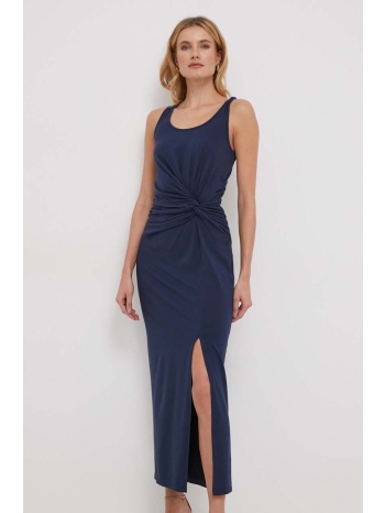 φόρεμα lauren ralph lauren χρώμα ναυτικό μπλε 57% βαμβάκι