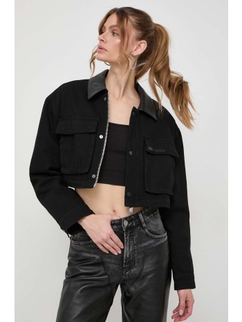 τζιν μπουφάν miss sixty χρώμα μαύρο κύριο υλικό 100%