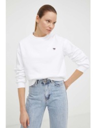 βαμβακερή μπλούζα ps paul smith γυναικεία, χρώμα: άσπρο 100% βαμβάκι