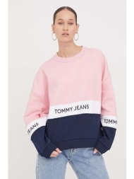 μπλούζα tommy jeans χρώμα: ροζ κύριο υλικό: 70% βαμβάκι, 30% πολυεστέρας
πλέξη λαστιχο: 95% βαμβάκι,