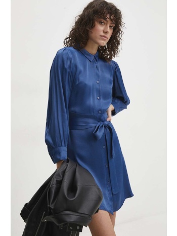 φόρεμα answear lab χρώμα ναυτικό μπλε 100% βισκόζη