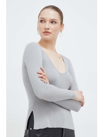 πουλόβερ max mara leisure χρώμα ασημί 62% βισκόζη, 24%