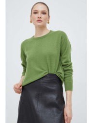 μάλλινο πουλόβερ max mara leisure γυναικεία, χρώμα: πράσινο 80% μαλλί, 20% κασμίρι
