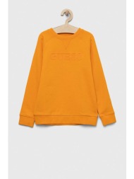 παιδική μπλούζα guess χρώμα: πορτοκαλί 85% βαμβάκι, 15% πολυεστέρας
