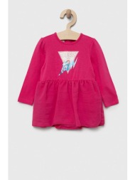 φόρεμα μωρού guess χρώμα: ροζ υλικό 1: 95% βαμβάκι, 5% σπαντέξ
υλικό 2: 100% πολυεστέρας