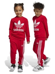 παιδική φόρμα adidas originals χρώμα: κόκκινο κύριο υλικό: 70% βαμβάκι, 30% ανακυκλωμένος πολυεστέρα