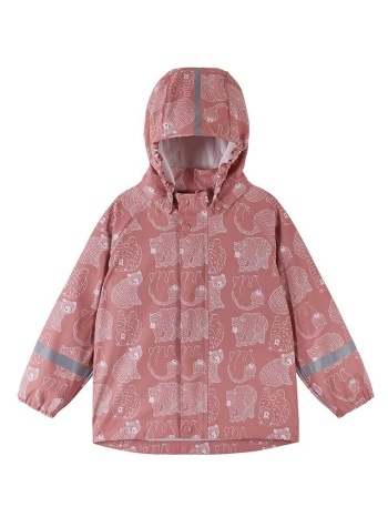 αδιάβροχο παιδικό μπουφάν reima vesi χρώμα ροζ 100%
