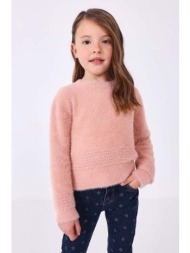 παιδικό πουλόβερ mayoral χρώμα: ροζ 100% πολυαμίδη