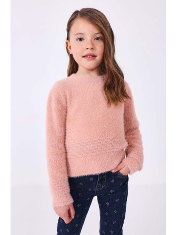 παιδικό πουλόβερ mayoral χρώμα ροζ 100% πολυαμίδη