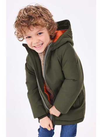 παιδικό μπουφάν mayoral χρώμα πράσινο κύριο υλικό 99%