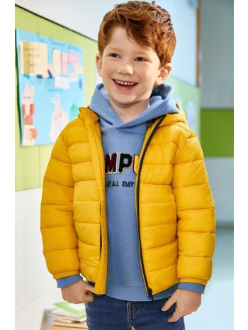 παιδικό μπουφάν mayoral χρώμα κίτρινο κύριο υλικό 100%