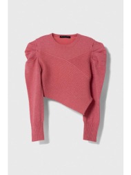 παιδικό πουλόβερ sisley χρώμα: ροζ 41% βισκόζη, 36% πολυεστέρας, 14% πολυαμίδη, 9% μεταλλικές ίνες