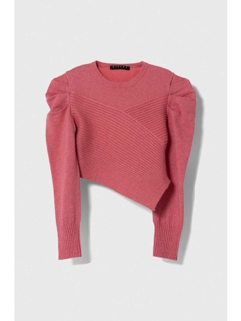 παιδικό πουλόβερ sisley χρώμα ροζ 41% βισκόζη, 36%