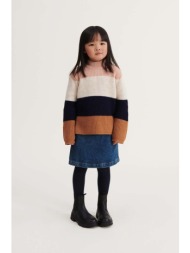 παιδικό μάλλινο πουλόβερ liewood χρώμα: πορτοκαλί 100% βιολογικό μαλλί