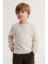 παιδικό πουλόβερ από μείγμα μαλλιού liewood χρώμα: μπεζ μαλλί αλπακά