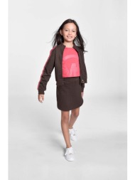παιδική φούστα michael kors χρώμα: καφέ 72% πολυεστέρας, 24% βισκόζη, 4% σπαντέξ