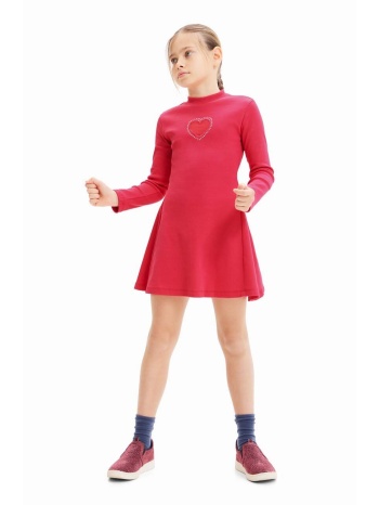 παιδικό φόρεμα desigual χρώμα μοβ 95% βαμβάκι, 5%