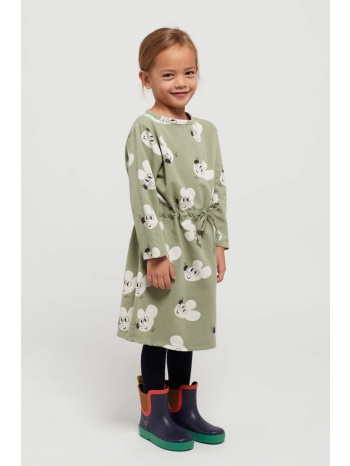 παιδικό φόρεμα bobo choses χρώμα πράσινο 94% οργανικό