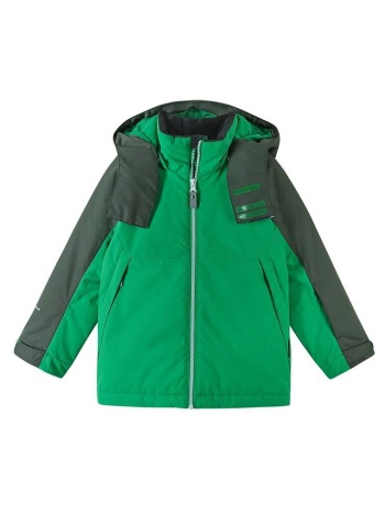 παιδικό χειμωνιάτικο μπουφάν reima autti χρώμα πράσινο