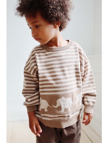παιδικό πουλόβερ από μείγμα μαλλιού konges sløjd χρώμα