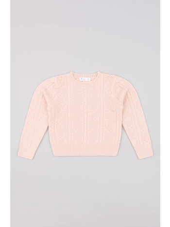 παιδικό πουλόβερ zippy χρώμα ροζ